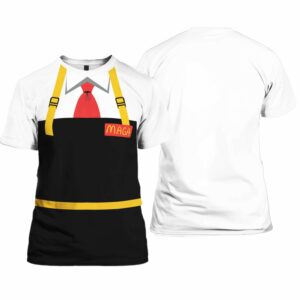 Trump MAGA McDonalds Uniform Shirt 1 1