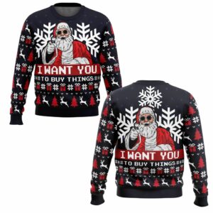 Uncle Santa Claus Ugly Christmas Sweater 4 6