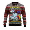 Unicorn Squat Like No Tomorrow Ugly Christmas Sweater 1 2